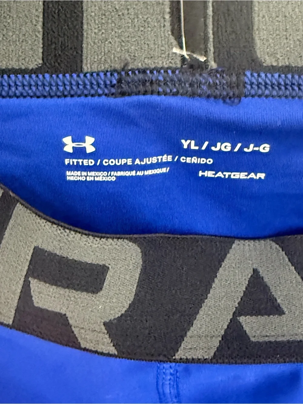 Under Armour Men’s Royal Blue Compression Swim Tights with Black Waistband